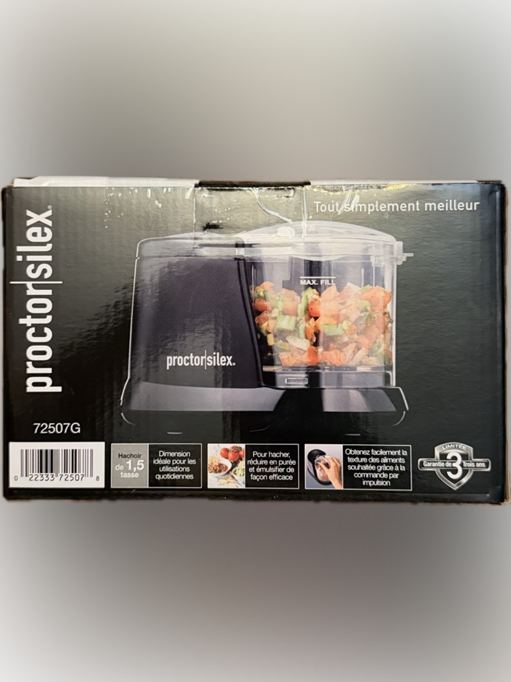 Proctor Silex Durable Electric Vegetable Chopper & Mini Food Processor NIB